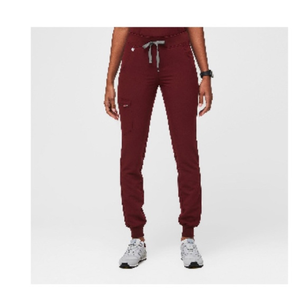 Figs Women's Burgundy Jogger Scrub Pants